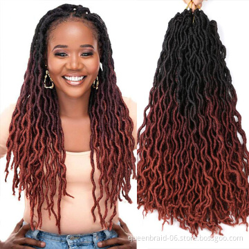 Smartbraid Crochet Hair Gypsy Locs Crochet Braids Curly Wavy Goddess Crochet Braids Synthetic Fiber Hair